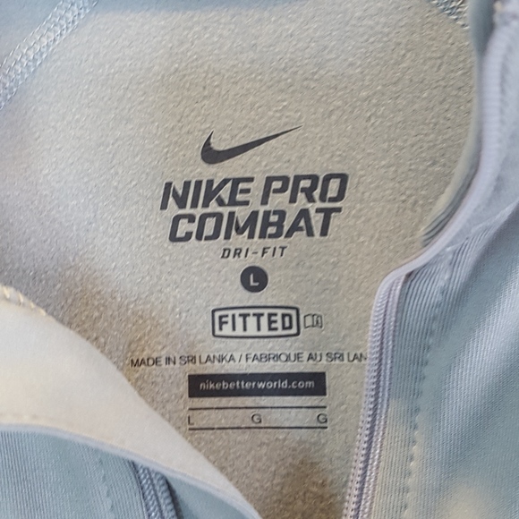 Nike Pro Combat Retro Dri-Fit Half Zip Long Sleeve - Picture 7 of 8